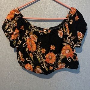 Xhilaration Floral Crop Top